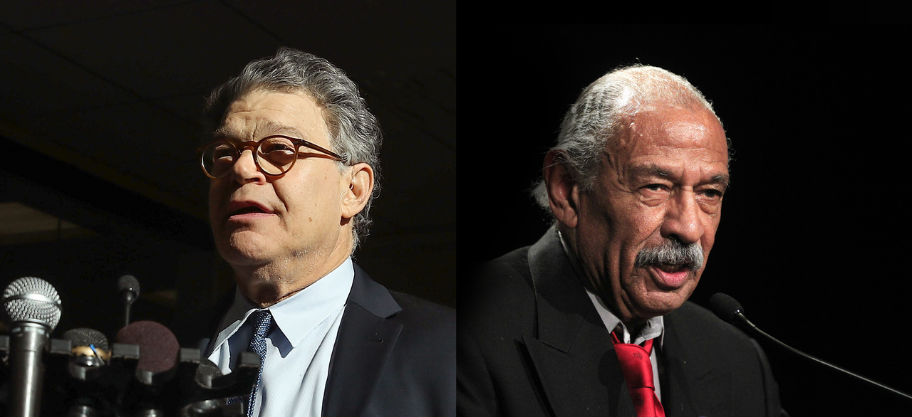 Sen. Al Franken and Rep. John Conyers. 