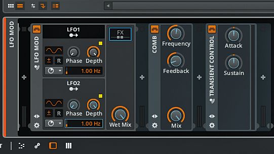 The Unified Modulation System makes setting up and controlling complex routings highly intuitive.