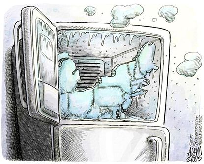 Editorial cartoon U.S. cold weather&nbsp;