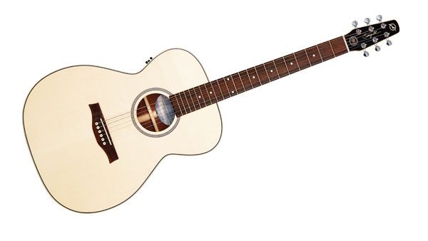 The top is 'pressure-tested' solid spruce and is constructed with a compound curve