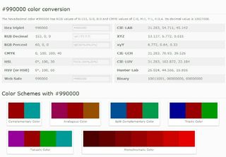 Another good colour scheme generator is colour encyclopaedia 'Colorhexa'.