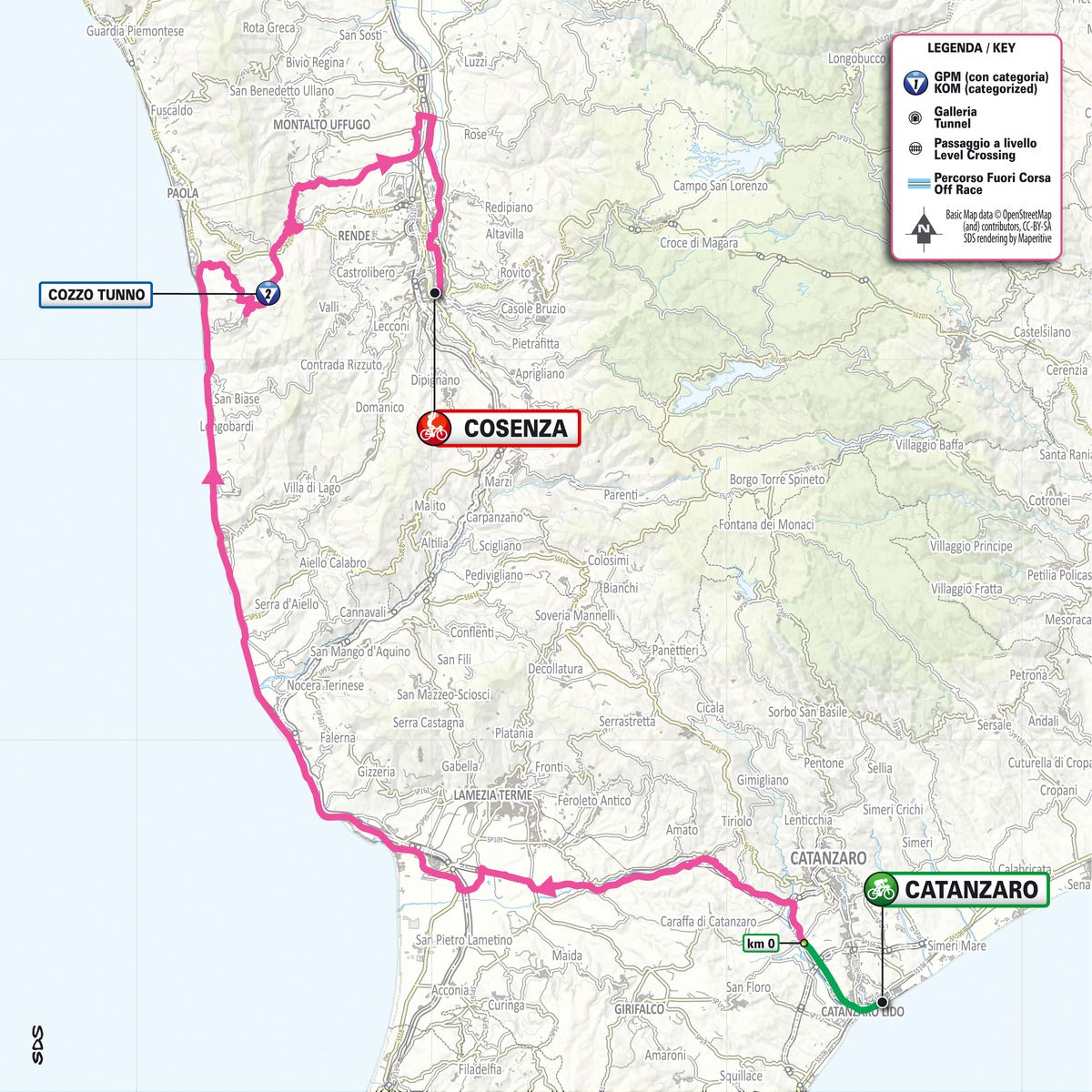 Giro d'Italia 2026 stage 4 map