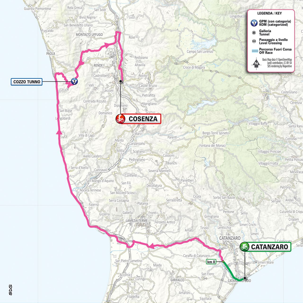 Giro d'Italia 2026 stage 4 map
