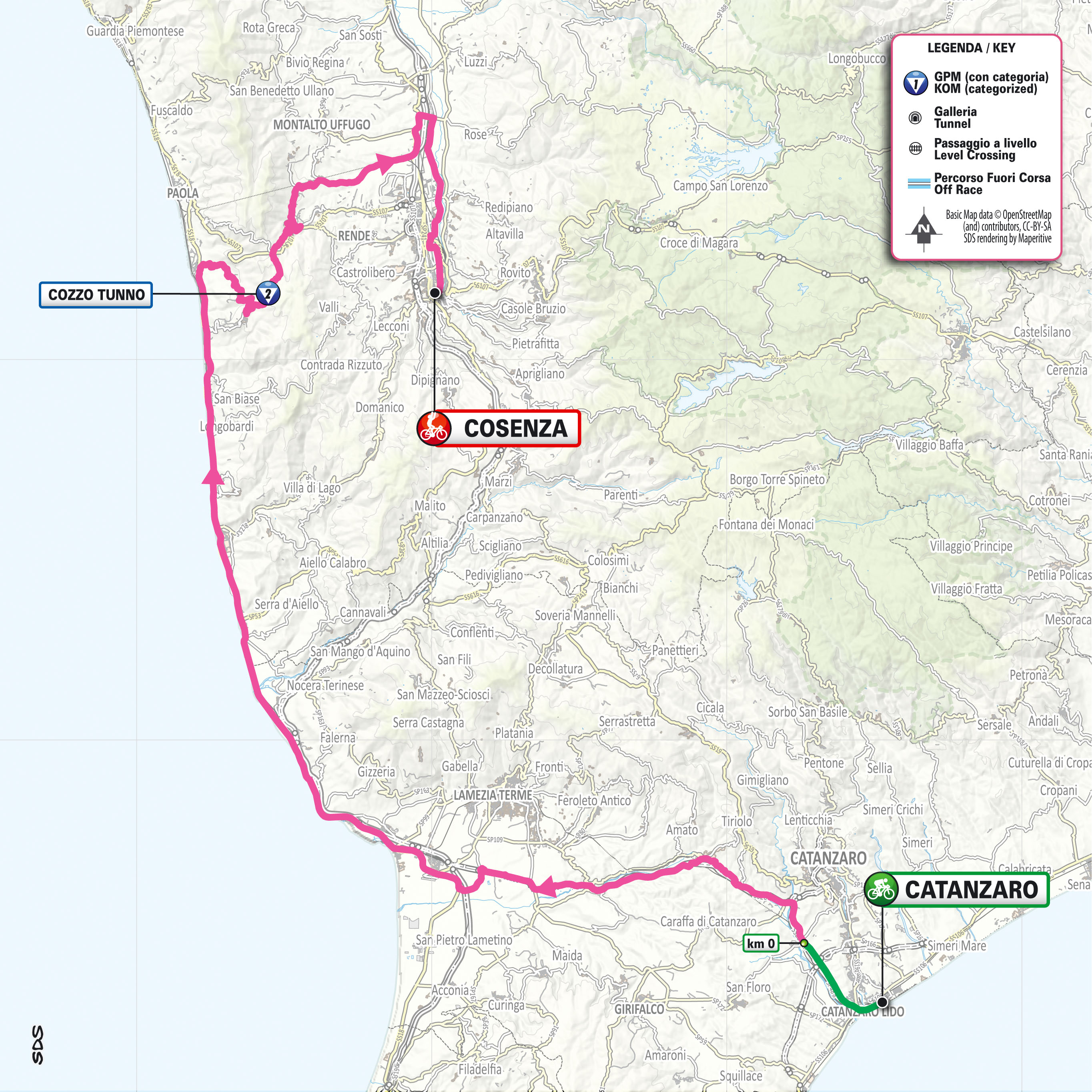 Giro d'Italia 2026 stage 4 map