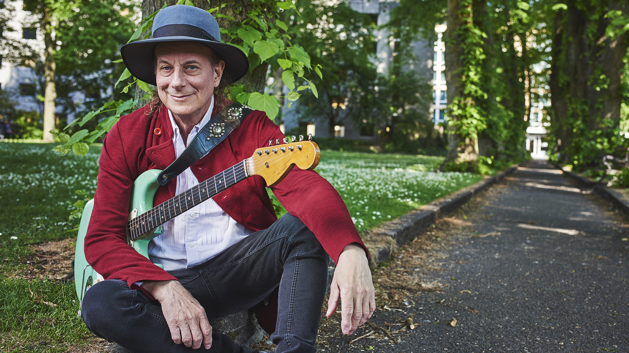 Gary Lucas, photographed at Temple Gardens in Bristol, England, on May 20, 2018. Lucas is best known as a guitarist who has recorded and toured with Captain Beefheart and Jeff Buckley.