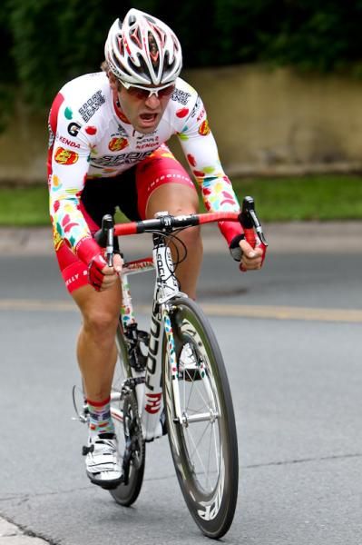 Michael Friedman (Jelly Belly) worked his way up the climb and into 6th place.