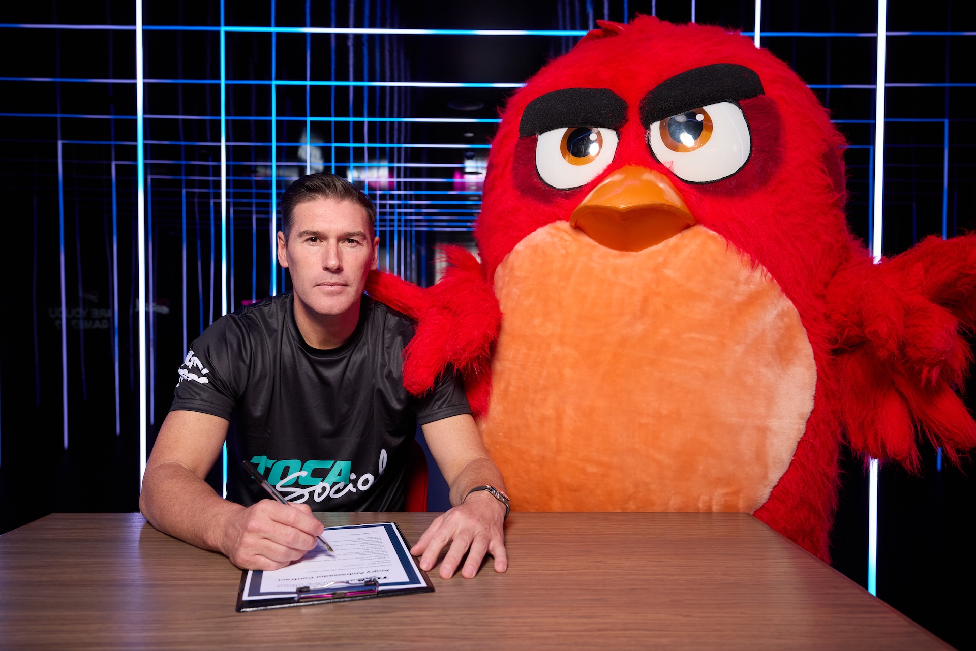 An Angry Bird with Barry