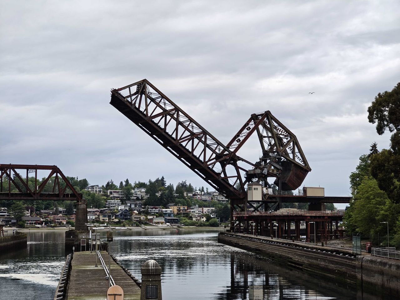 A raised bridge