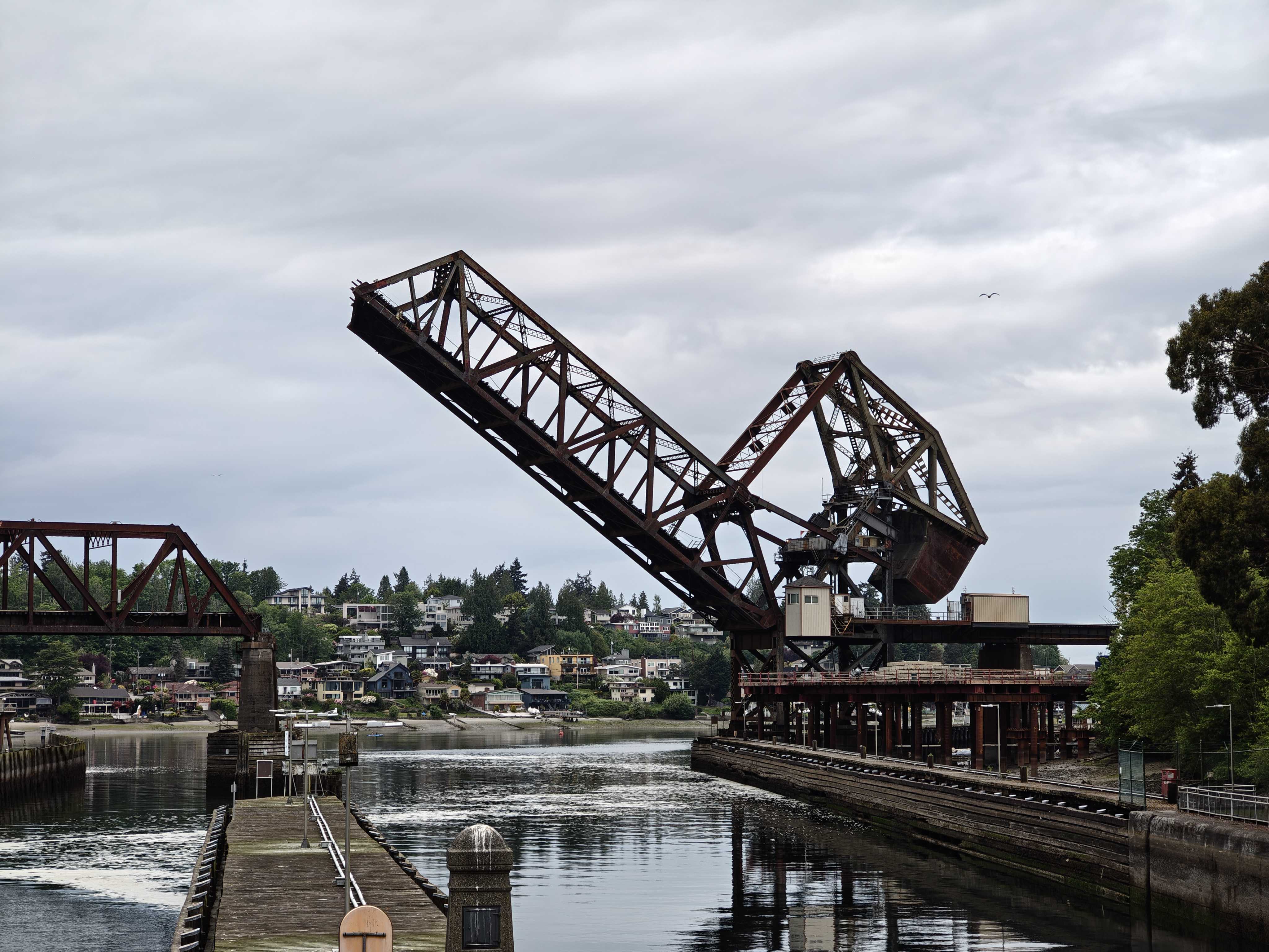A raised bridge