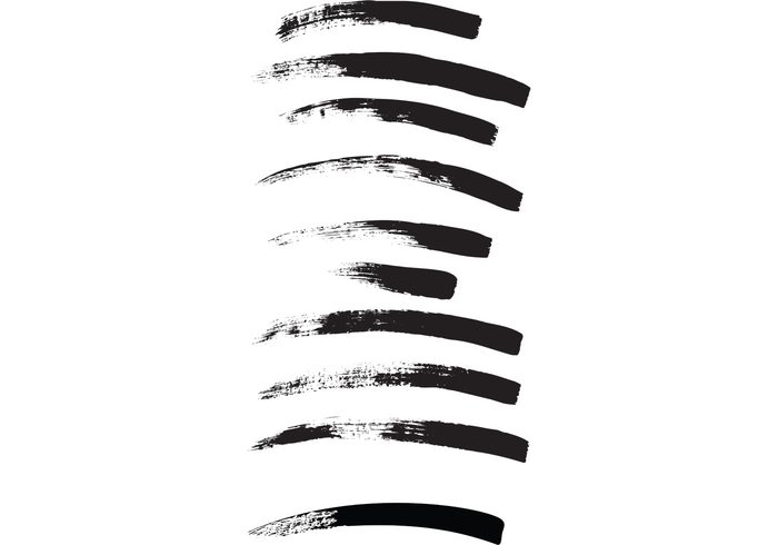 Illustrator brushes: dry paint