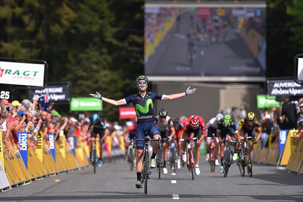 Jesus Herrada (Movistar) wins stage 2 of the Criterium du Dauphine
