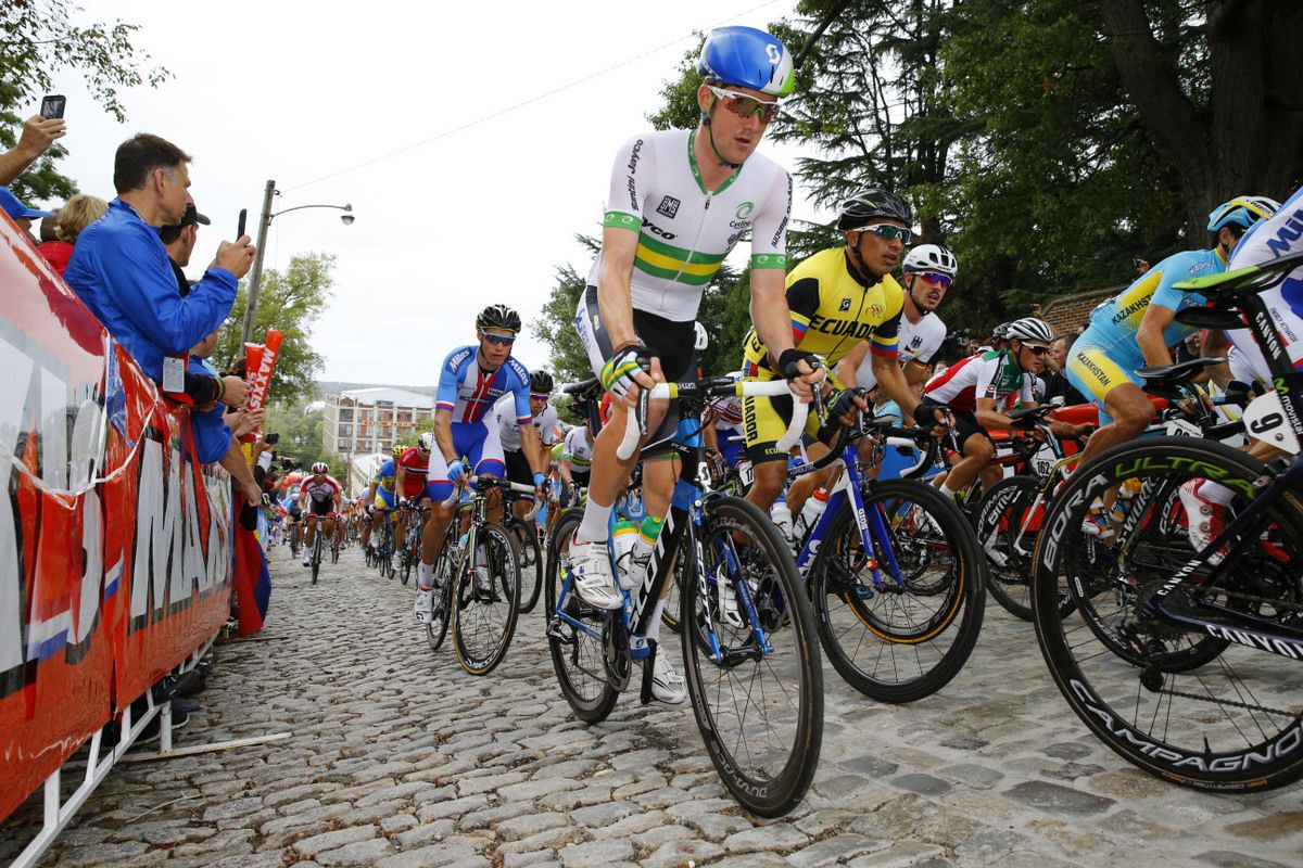 Luke Durbridge (Australia) gets out of the saddle