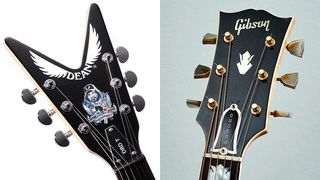 Dean and Gibson headstock