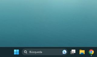 Captura de pantalla de la barra de búsquedas de Windows 11