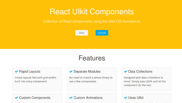 web design tools: React UI components