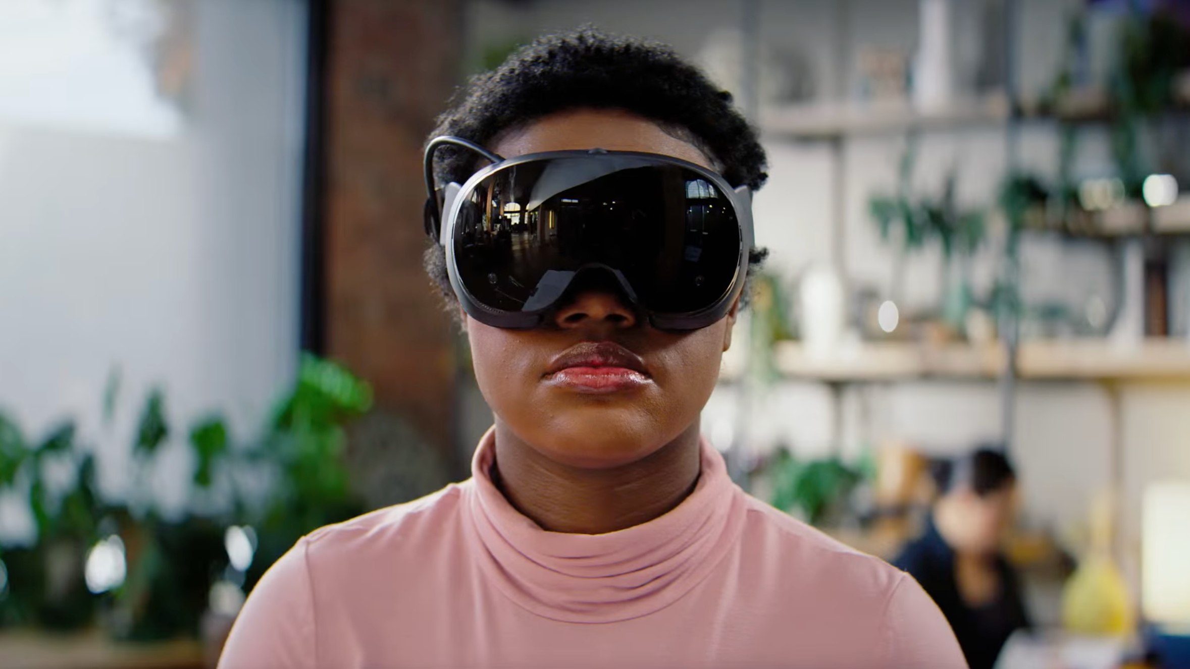 Person wearing Valve Steam Frame