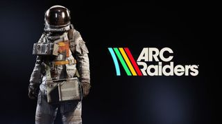 ARC Raiders character standing next to the game logo