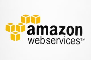 Amazon Web Services logo on a white background