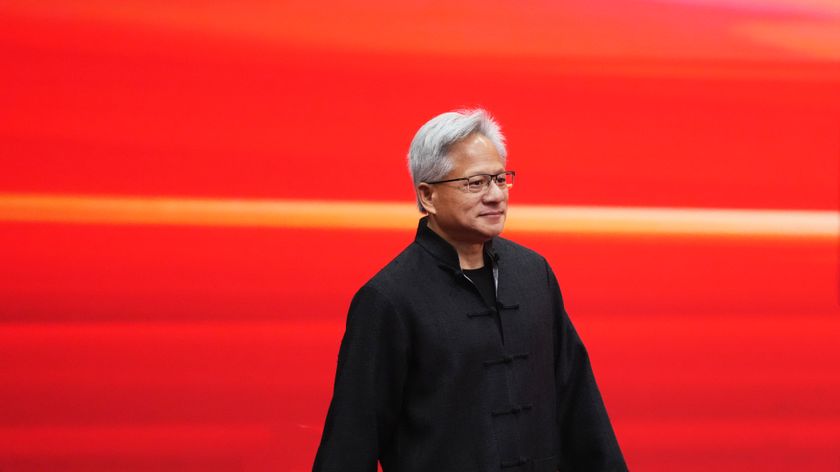 BEIJING, CHINA - JULY 16: Nvidia founder and CEO Jensen Huang arrives at the opening ceremony of the third China International Supply Chain Expo (CISCE) on July 16, 2025 in Beijing, China. (Photo by Wan Quan/VCG via Getty Images)