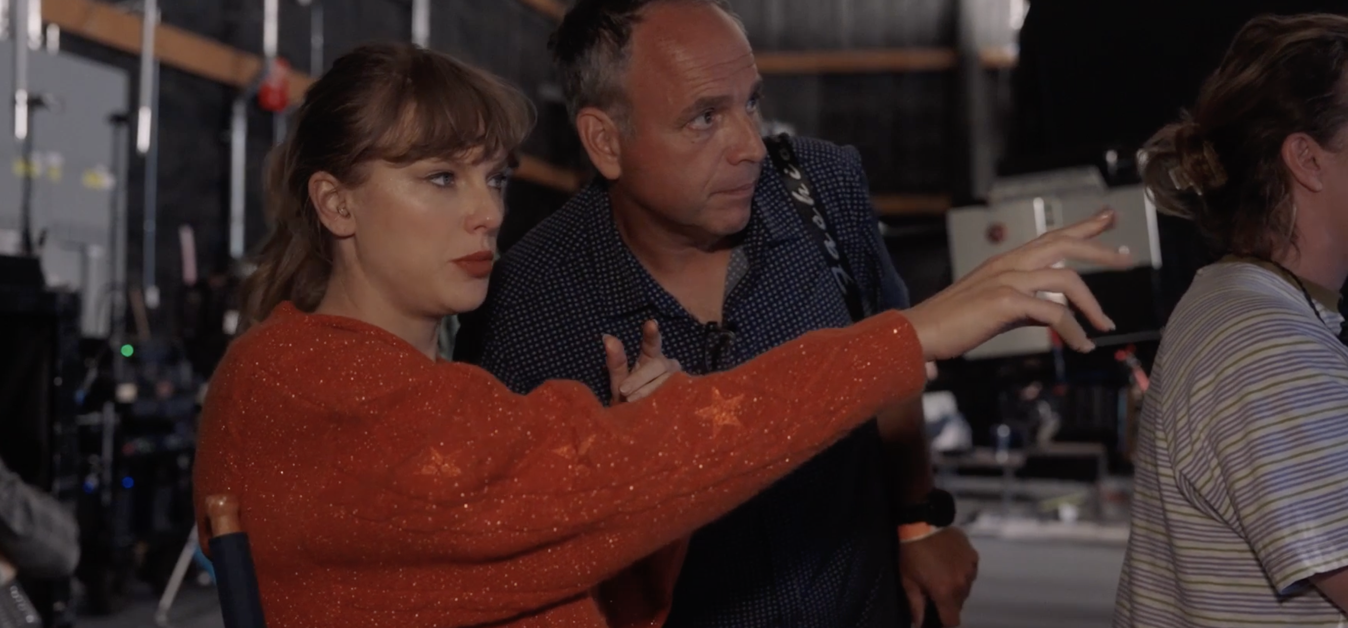 Taylor Swift wore her Life of a Showgirl orange cardigan in a new teaser trailer