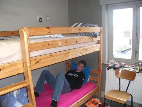 Drew Dillman demonstrates proper resting technique