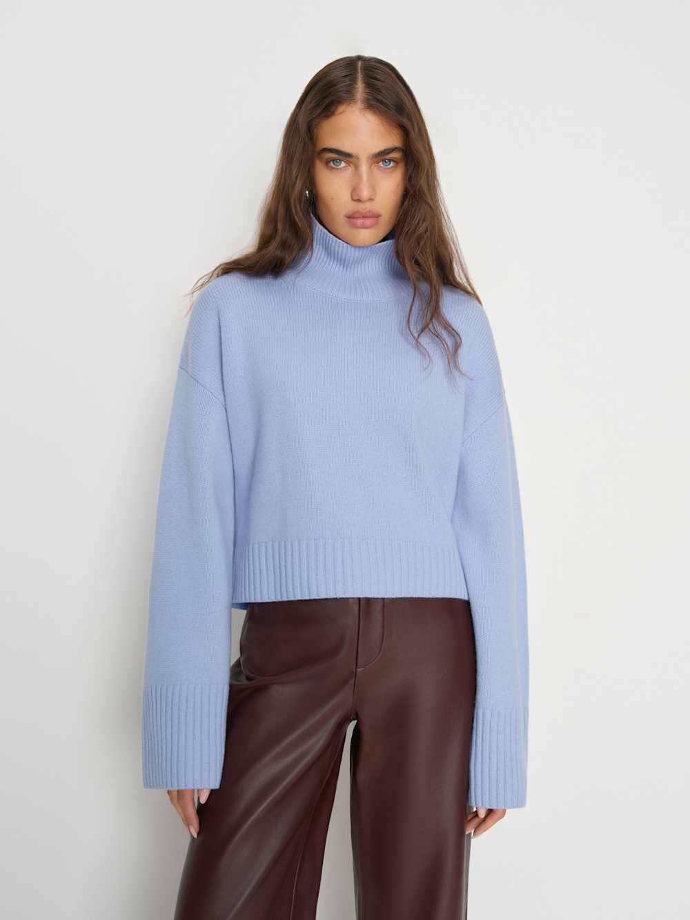 March Regenerative Wool Cropped Turtleneck