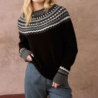 Brora Fair Isle Super Soft Pure Lambswool Jumper