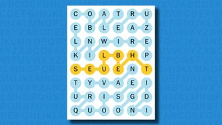 NYT Strands answers for game 233 on a blue background