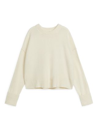 Wool Jumper - Off-White - Arket Gb