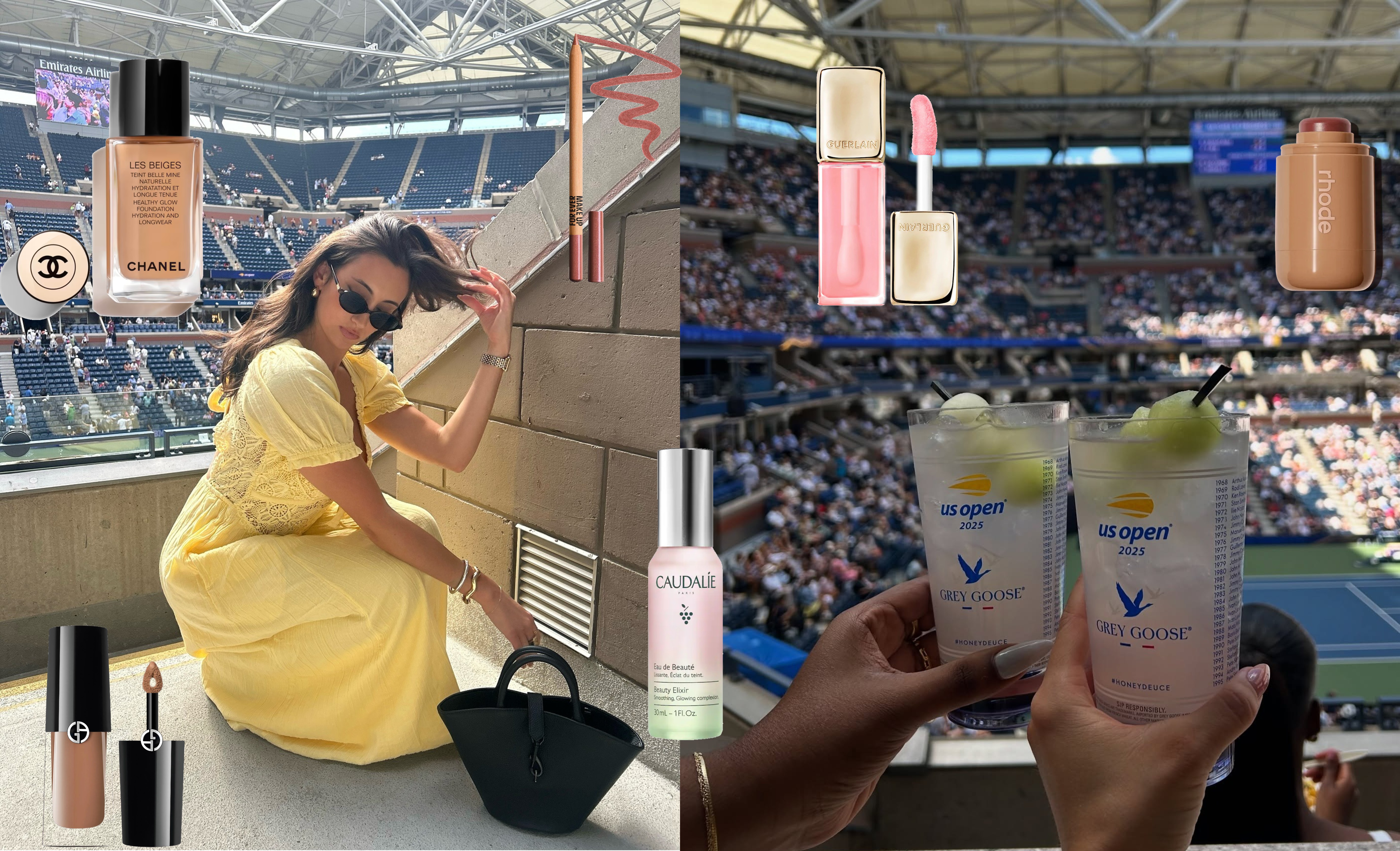 Associate beauty editor Alyssa Brascia at the US Open