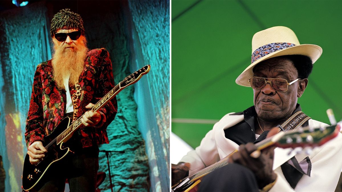 Billy Gibbons (left) and Lightnin&#039; Hopkins