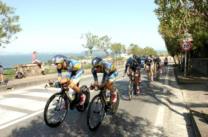 Saxo Bank Tinkoff on the time trial course