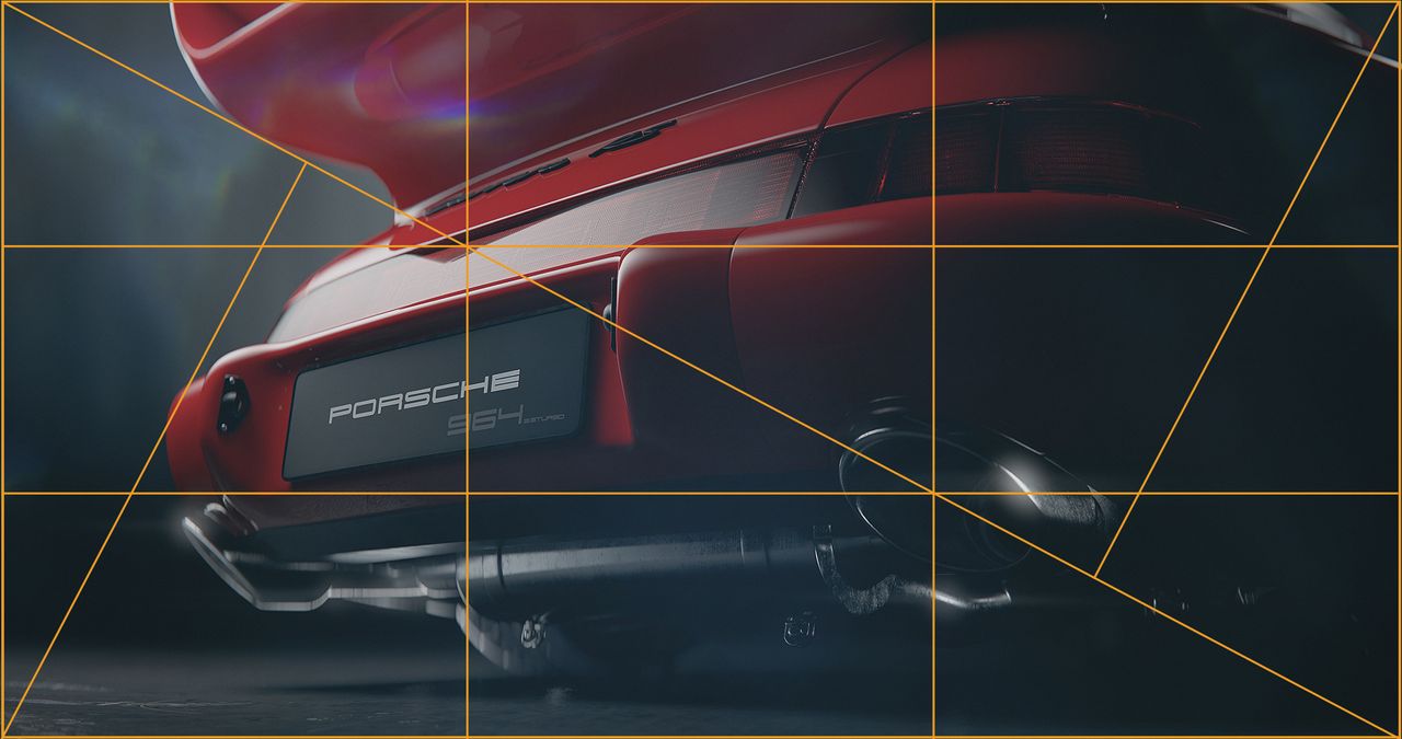 Use lines to map out desired focal points