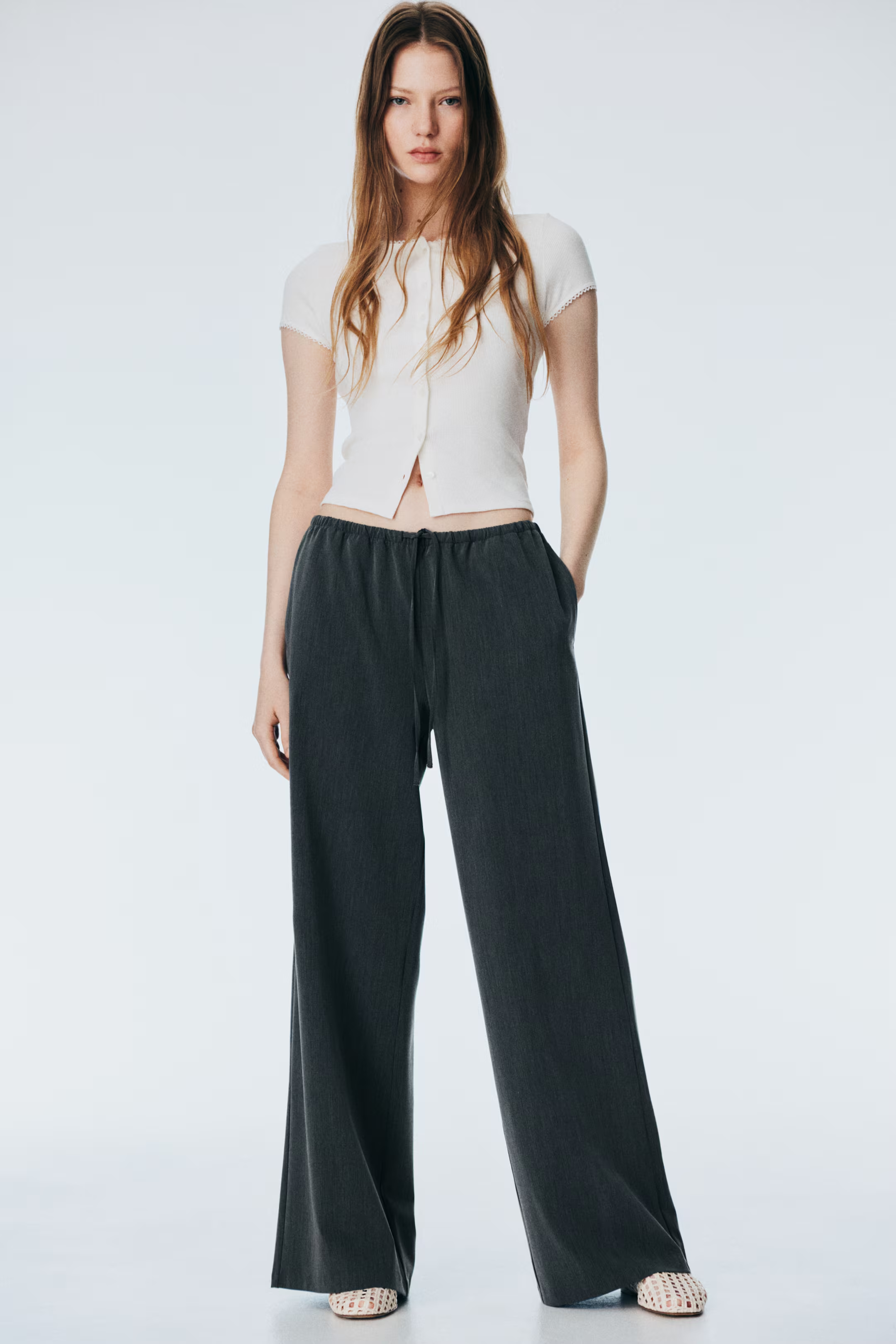 H&amp;amp;M, Twill Drawstring Pants