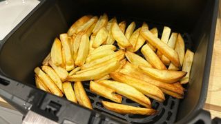 Fries cooked in an air fryer