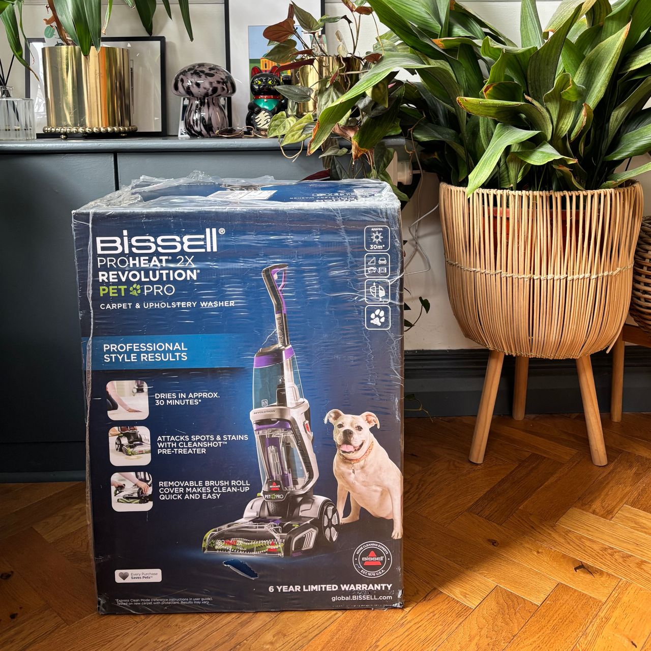 bissell proheat 2x revolution pet pro carpet cleaner in box