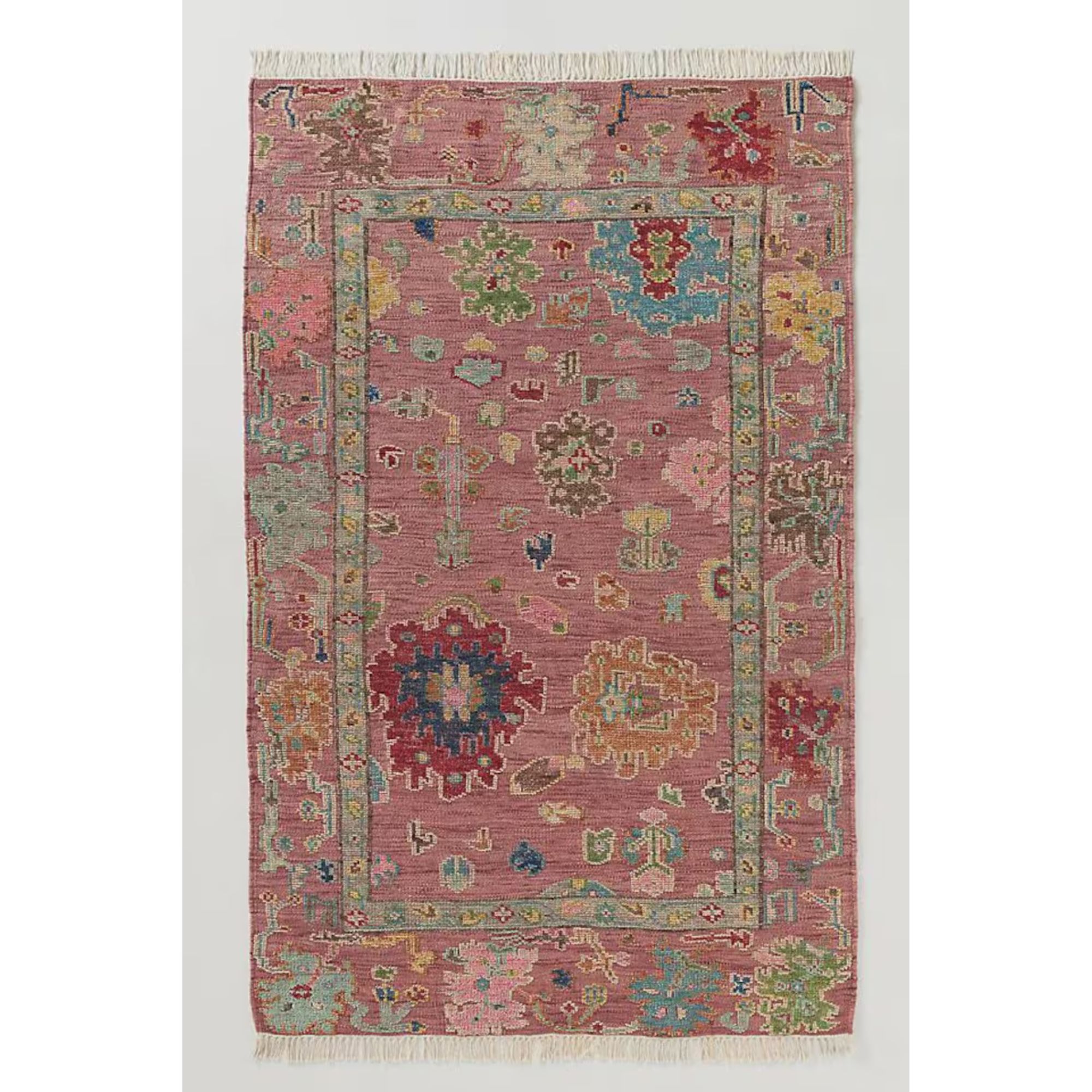 Perry Oushak Persian Handmade Knotted Woolen Area Rug