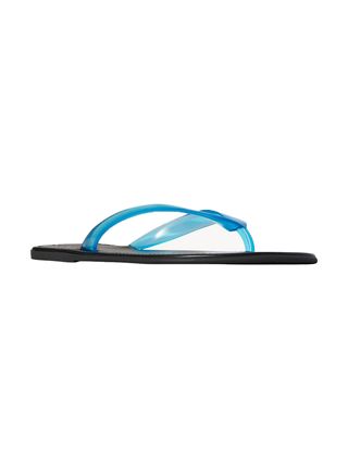 Molozoey Jelly Strandsandalen für Damen, bequeme transparente Jelly-Slip-On-Tanga-Sandalen, Jelly Slides, Flip-Flop-Sandalen, stilvolle Damenschuhe