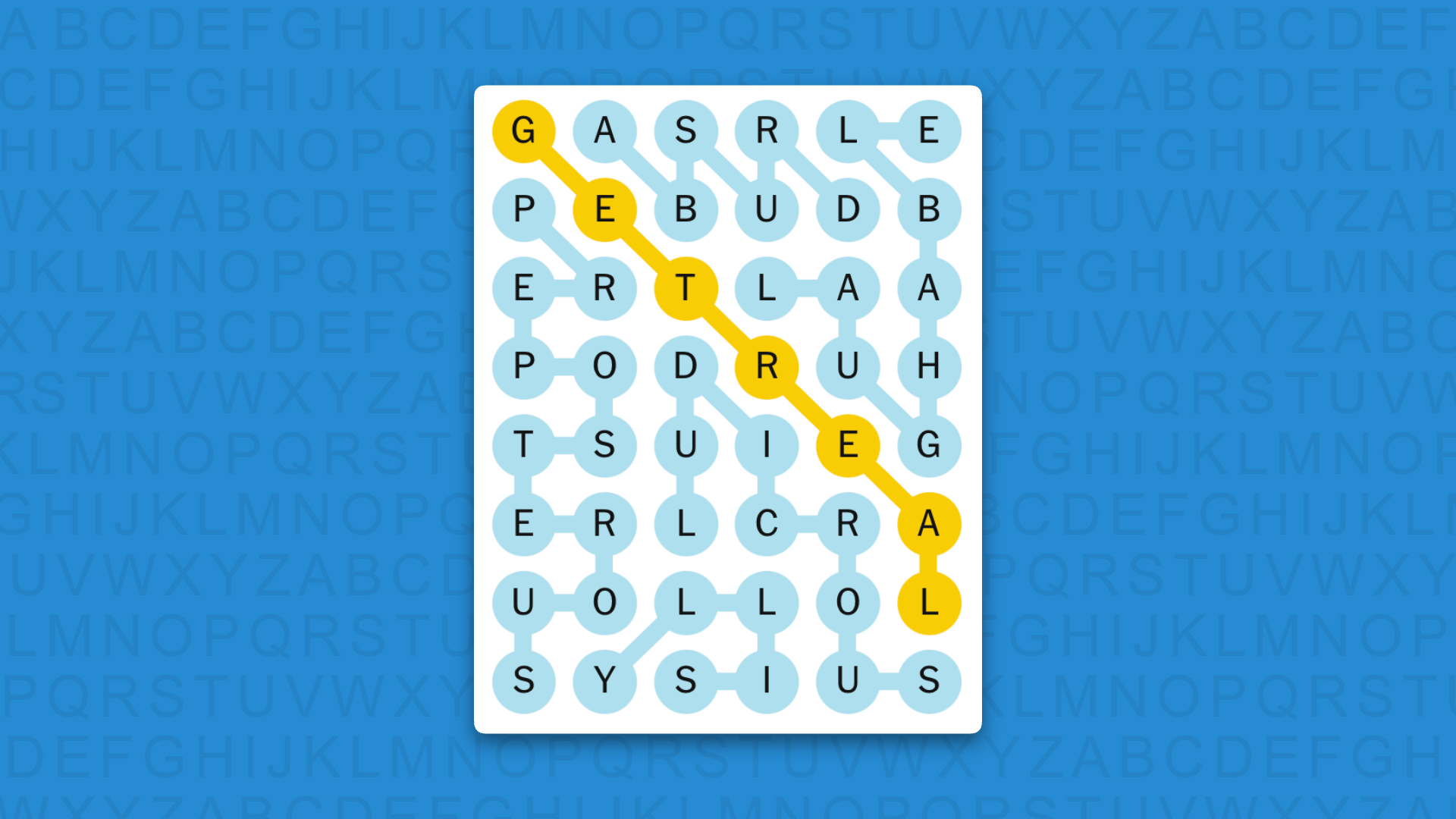 NYT Strands answers for game 881 on a blue background