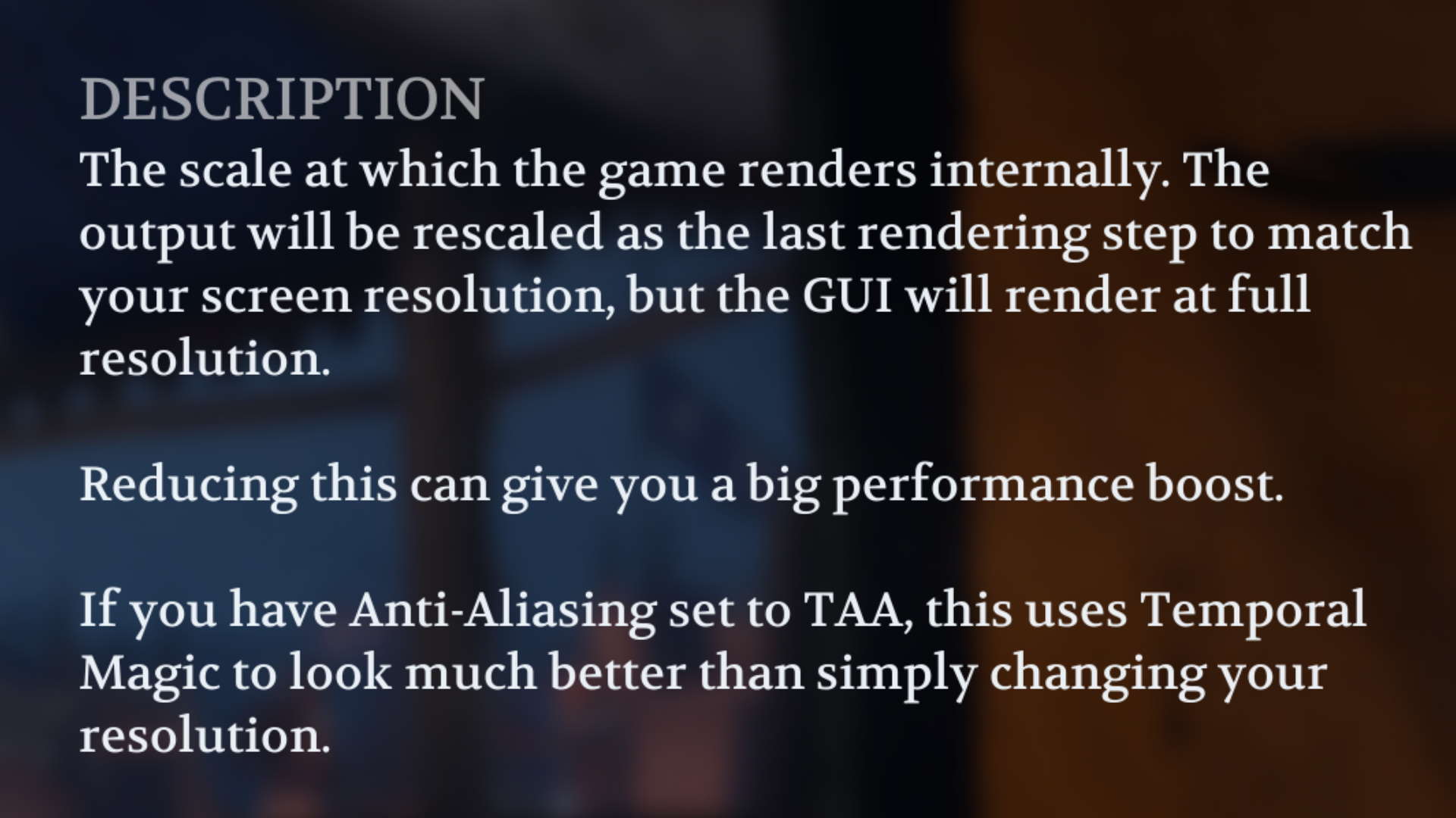 Chivalry 2 Resolution scaling TAA description