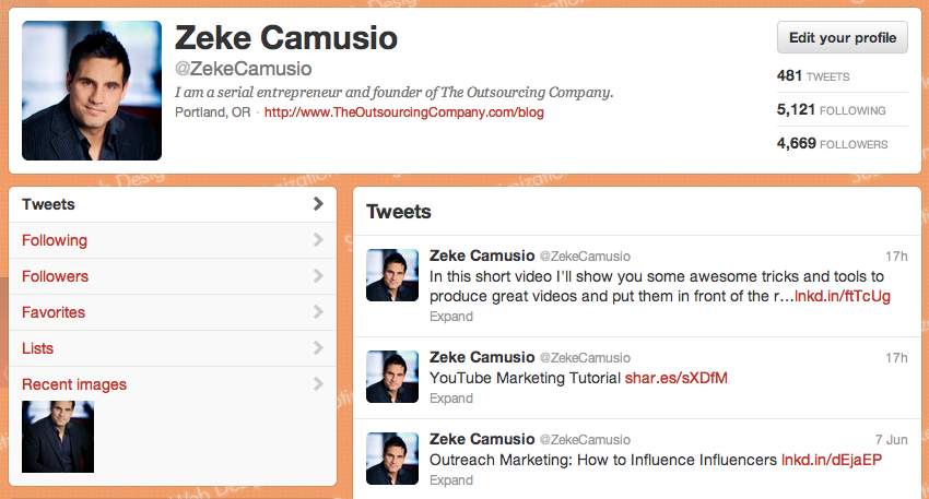 Don't neglect your Twitter profile - it's your chance to make an elevator pitch for yourself