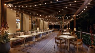 Book a table on the terrace at Italian restaurant Paranza by Michael White