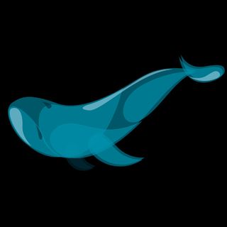 Vector illustration: whale