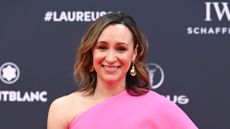 essica Ennis-Hill attends the 2024 Laureus World Sport Awards Madrid at Palacio De Cibeles on April 22, 2024 in Madrid, Spain. (Photo by Beatriz Velasco/Getty Images)