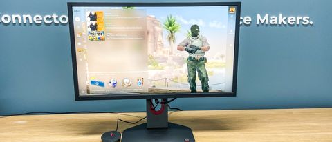 BenQ Zowie XL2566K showing image from FPS game