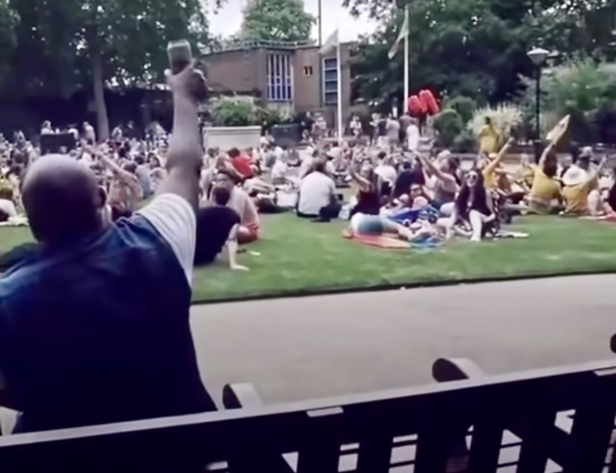 Watch: Man begins singing Bon Jovi anthem in London park, sparks massive feel-good singalong
