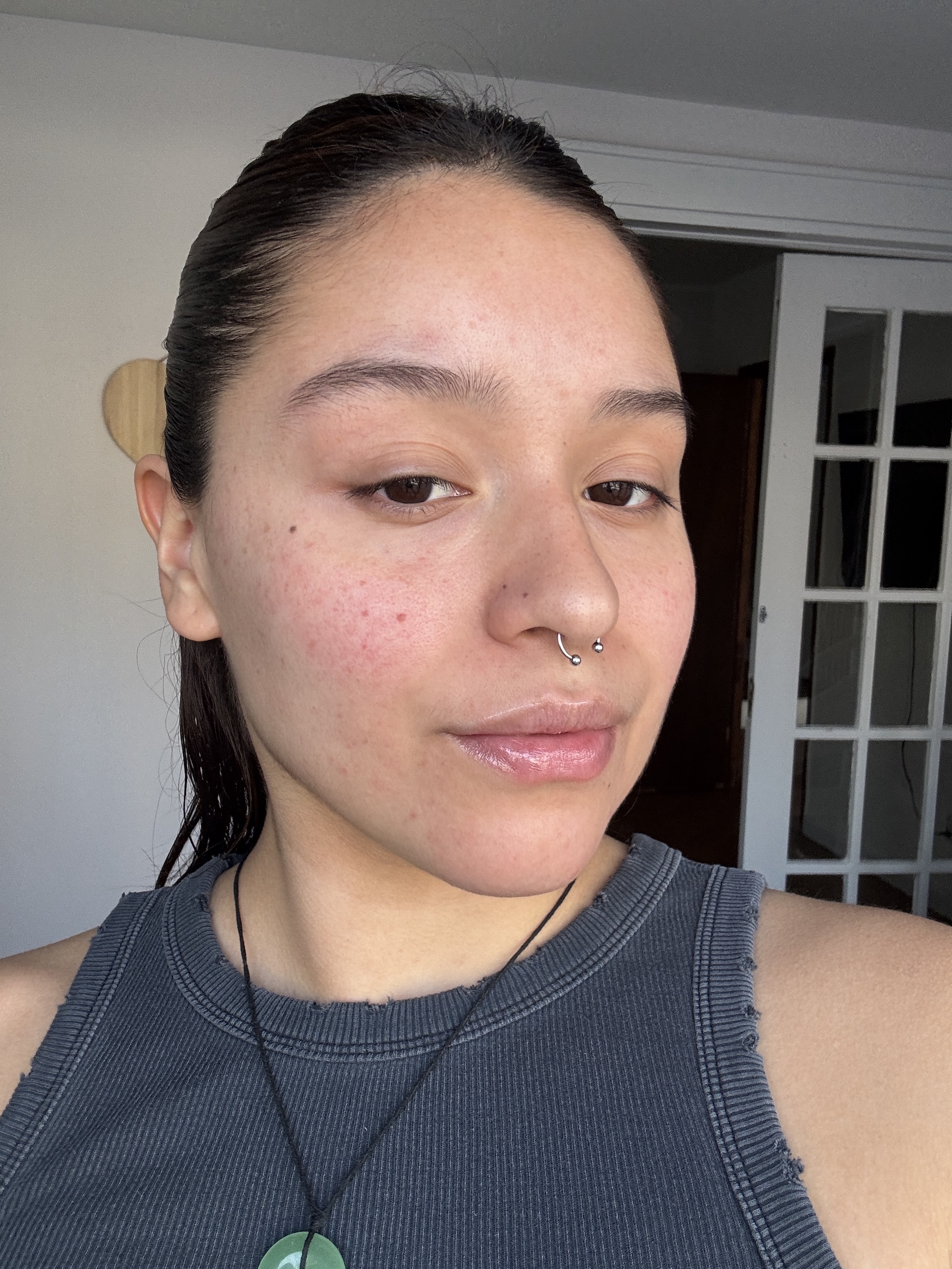 Chelsea, a Marie Claire tester before applying Charlotte Tilbury Rock 'N' Kohl Eyeliner Pencil