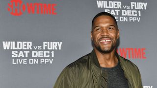 los angeles, california december 01 michael strahan attends the heavyweight championship of the world wilder vs fury premiere at staples center on december 01, 2018 in los angeles, california photo by rodin eckenrothgetty images