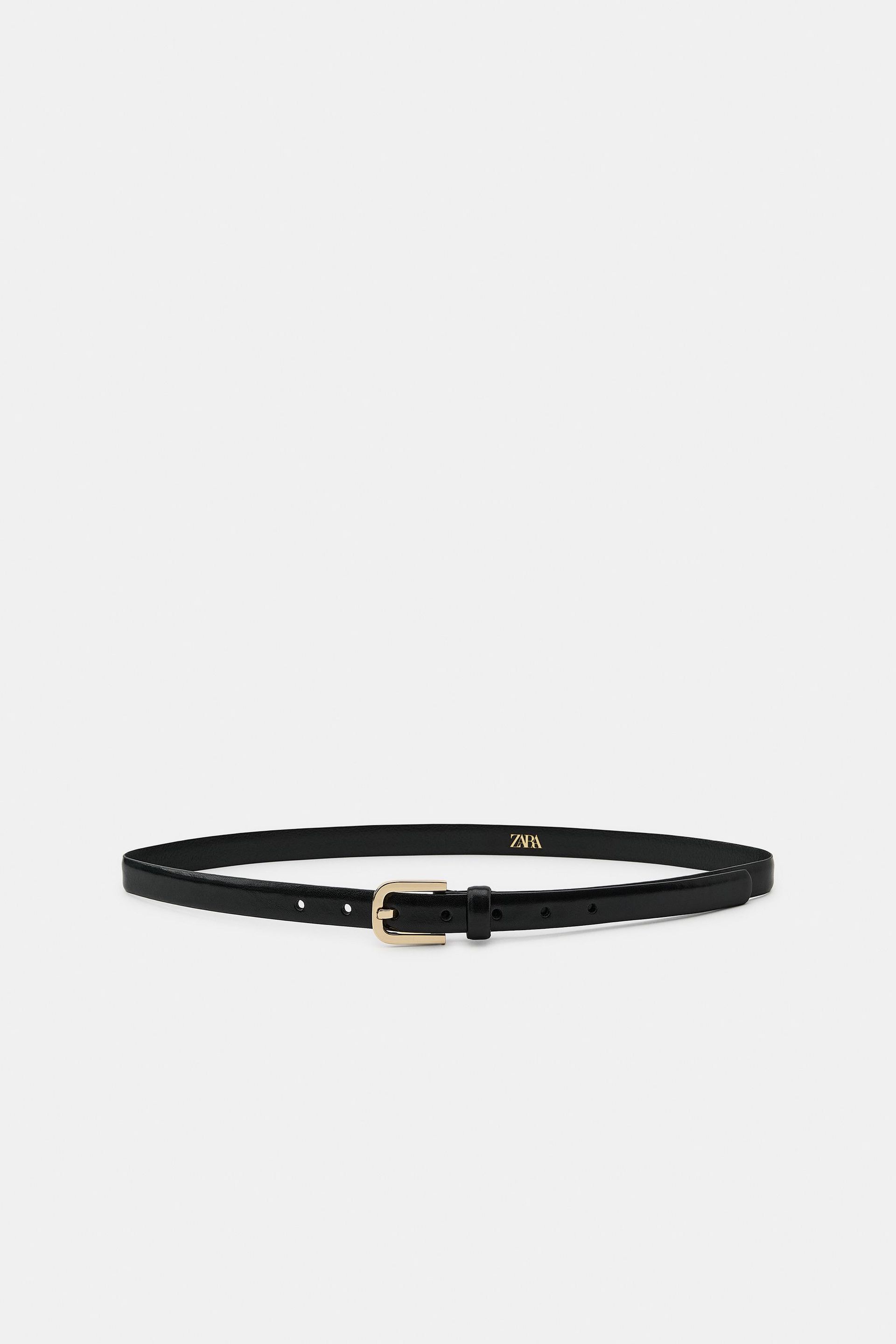100% Leather Belt With Metal Buckle