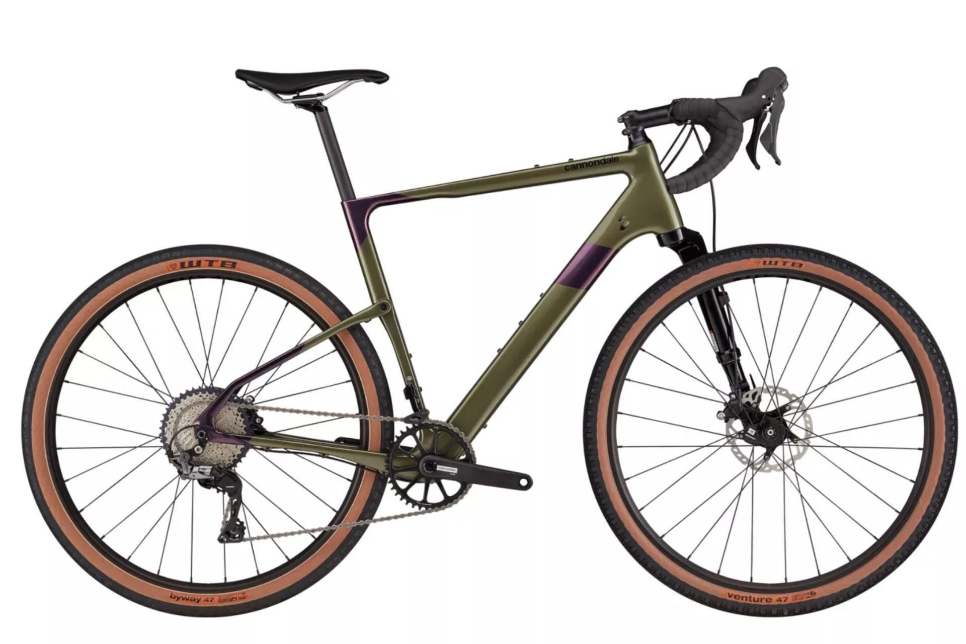 Image shows the Cannondale Topstone Lefty 3 which is one of the best gravel bikes